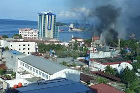 foto diambil saat jayapura rusuh dan kaca hotel