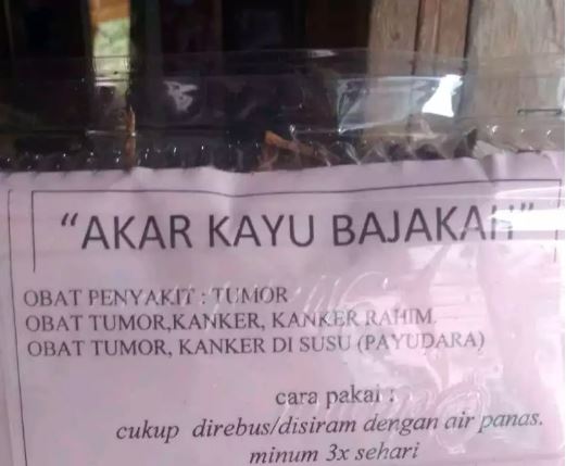 contoh akar bajakah yang dijual online shop