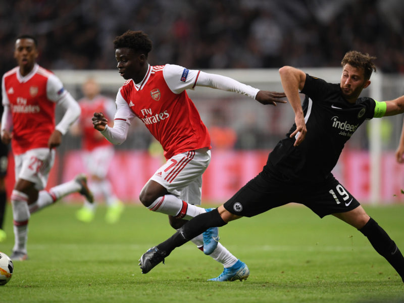 foto liga eropa Pemain Arsenal Vs Frankfurt