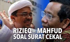 foto habb rizieq dan mahfud md