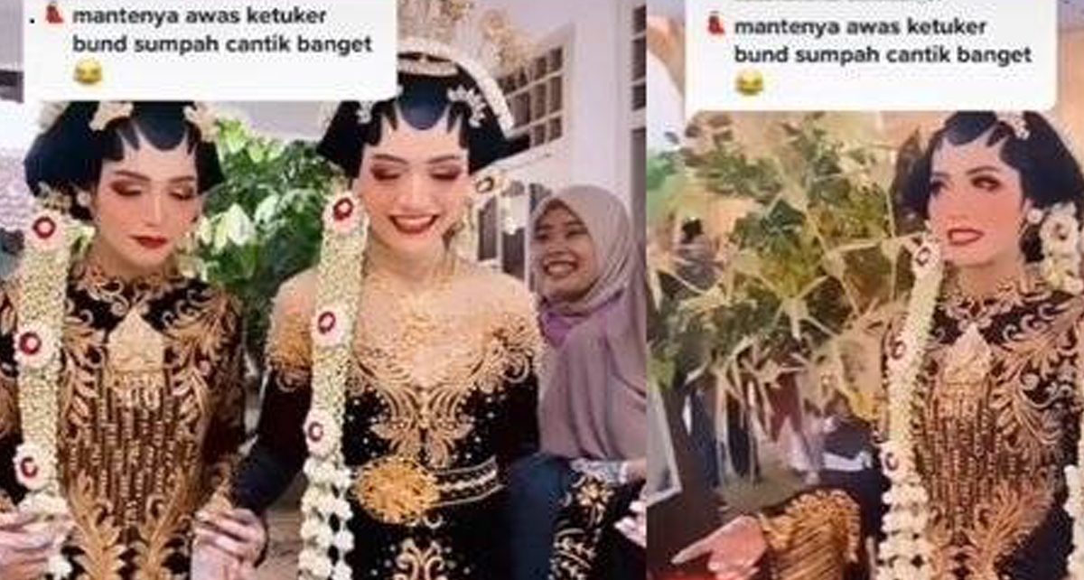 Wanita Kembar Nikah Barengan, Suaminya Susah Bedain Saat Acara Adat