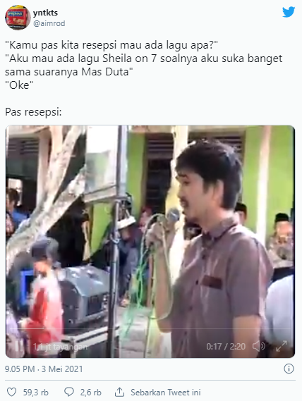 Viral Duta Sheila On 7 Nyanyi Di Resepsi Nikahan