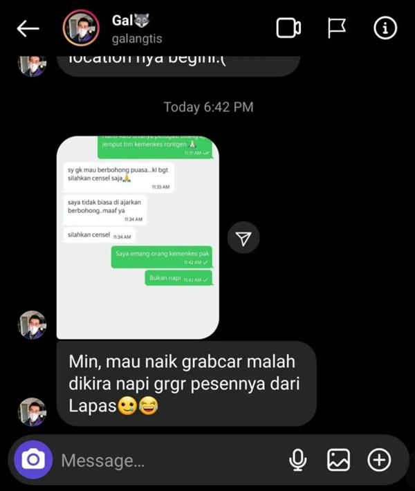 Cuma Gara gara Pesan dari Dalam Lapas